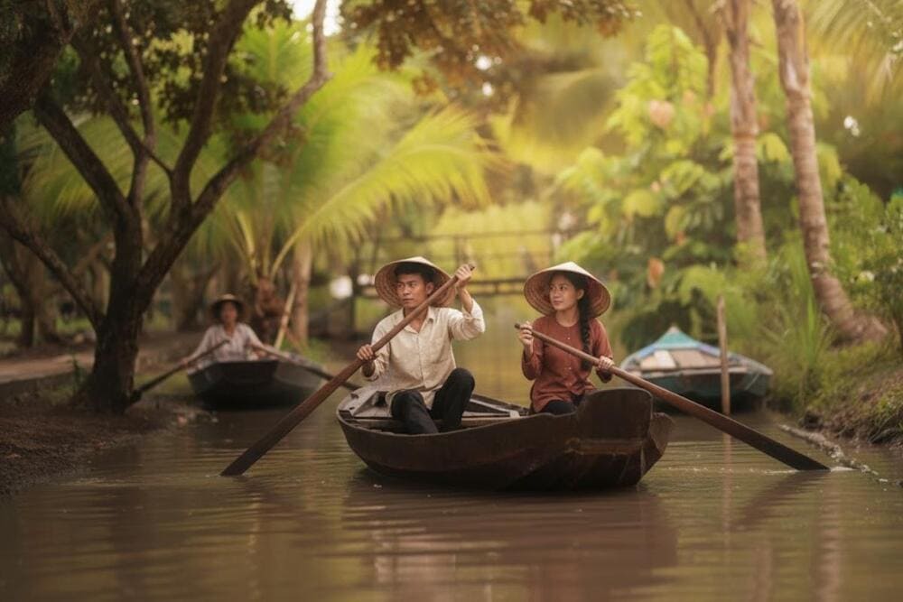 L&agrave;ng du lịch &Ocirc;ng Đề c&oacute; kh&ocirc;ng gian miệt vườn gần gũi, c&ugrave;ng ẩm thực đồng qu&ecirc; hấp dẫn